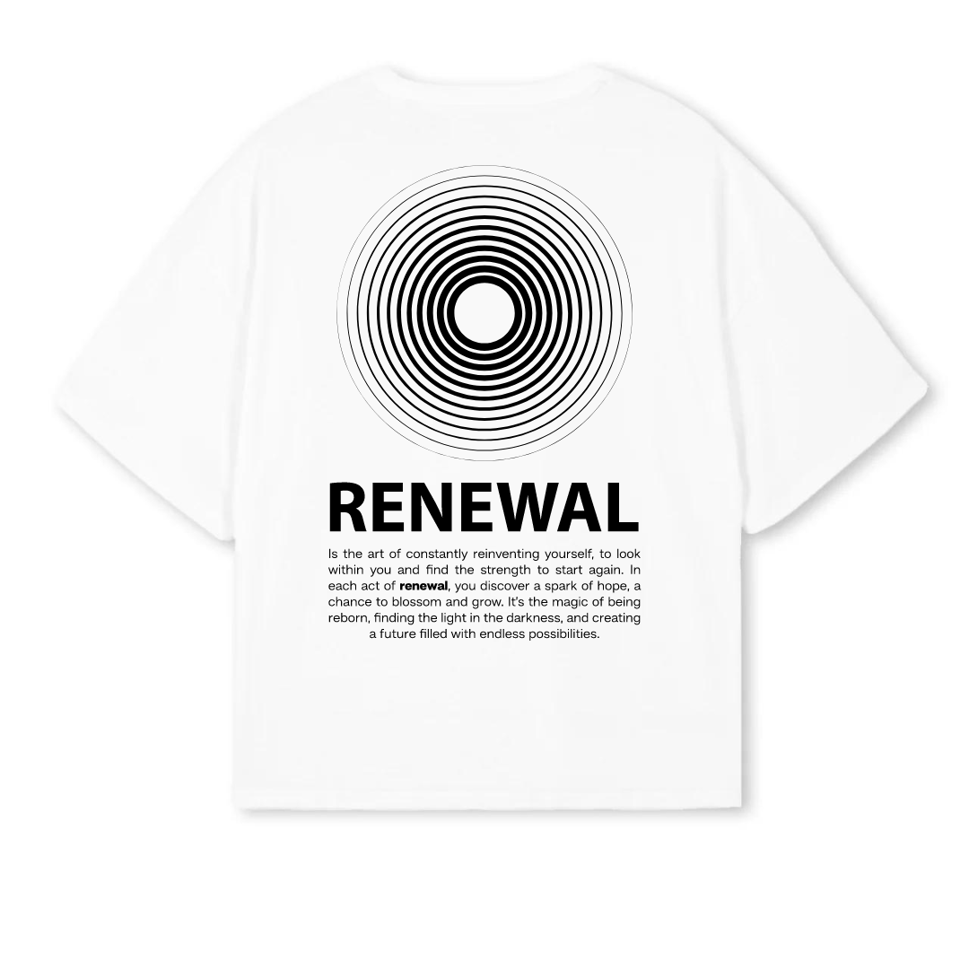Camiseta RENEWAL Blanco - Boxy Tee